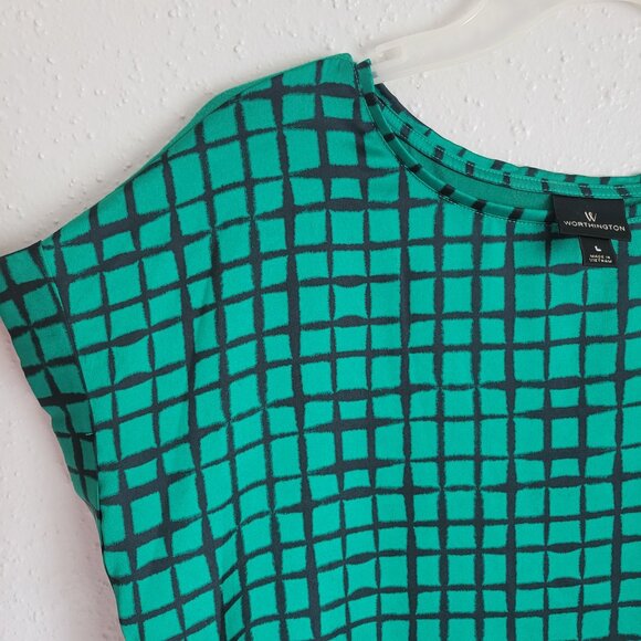 Worthington Green Blouse - Picture 5 of 7